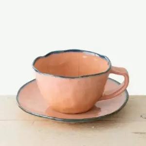 이천도자기 팔레트 커피잔 받침 1인 세트 찻잔 선물용 (WB6B734)