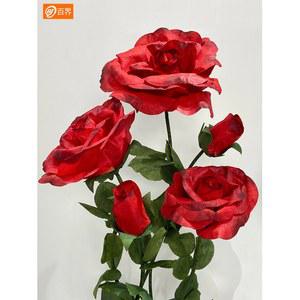 대왕 자이언트 플라워 페이퍼 클라우디나 40cm 종이 와인 스승의날 장미 종이꽃