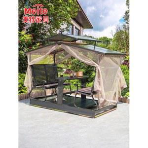 야외 테이블 세트 벤치 50cm 일체형 라탄 알루미늄 없는 빈티지 색상 올인원 방부목