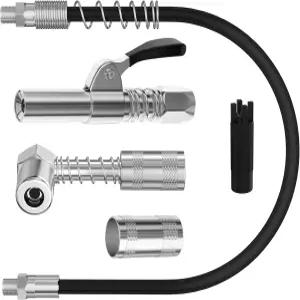 그리스 건 커플러 키트 12000PSI 고압 저크 피팅 호스 연결이 있는 1 /8인치 NPT 어댑터로 피팅에 닿기