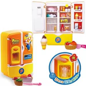 유아 뽀로로 소형 얼음 냉장고 음식 모형 세트 장난감 키즈 어린이완구 요리놀이