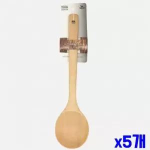 [콩심팥심]WL 부드러운 곡선 우드 볶음주걱 대 X5개 조리기구