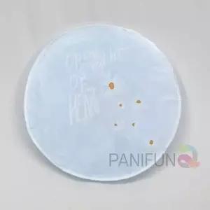 선풍기 보호 커버 데이지 패턴 블루 천 장식 벽걸이형 수납