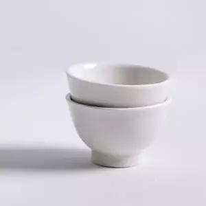 [콩심팥심]국산 녹차잔 다기 Z3315 크랙 홍차잔 백자 70ml 찻잔 전통찻잔 사케잔