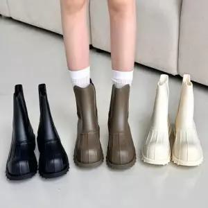 성인장화 여성 캐주얼 장마철 방수 신발 레인부츠 앵클 숏 장화