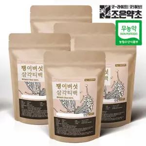 무농약 볶은 팽이버섯차 삼각티백 1g x 100티백 (대용량) x 5