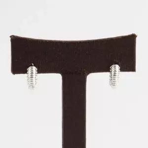 /신상오픈런 꼬임귀걸이 심플 직장인 링이어링 실버