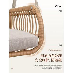 라탄 인테리어 접이식 암체어 감성 무중력 라텍스 동물 스윙체어 실내 흔들의자 정원