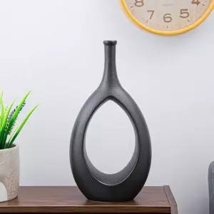 HWA QAF926Y2 도자기 던 미니 블랙 화병