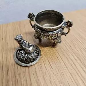 인센스홀더 ZTK964F9 황동 향로 비휴 미니 피우기 향초 향 받침