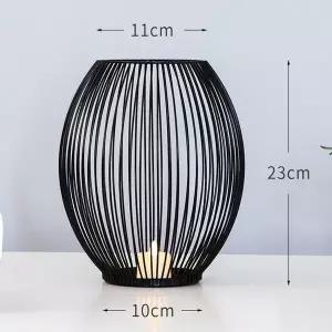 블랙 PES530F4 철제 캔들 티라이트 홀더 대(L)