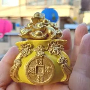 금원보 BUL441M7 복주머니 미니 돈주머니 개업 금 인테리어 이