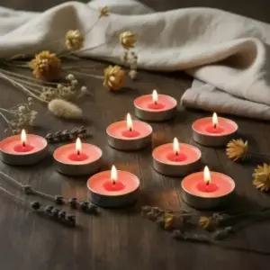 캔들하우스원형티라이트50p퍼플이벤트미니양초 NJW556I3