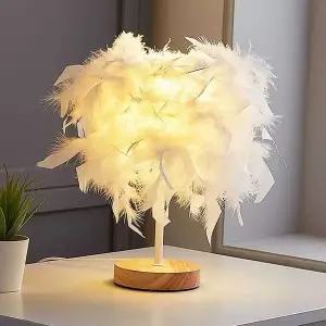 깃털 AZD937S9 무드등 화이트 우드받침 책상 단스탠드