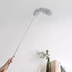 (옵션 비앙코 먼지털이개=롱핸들 스텐 먼지털이)극세사먼지털이개 떨이개 신축봉 차량용먼지털이 먼지제거