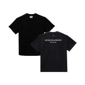 우영미 자개 백로고 남성 반팔티셔츠 W251TS08708B