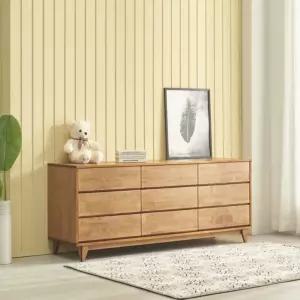 안방 거실 무늬없는 대형 원목 서랍장 엄마집 정돈 묵직한 혼수 침실