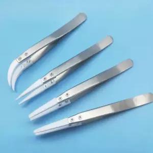 핀셋 팁 테프론 웨이퍼 와이드 산 알칼리 실리콘 저항성