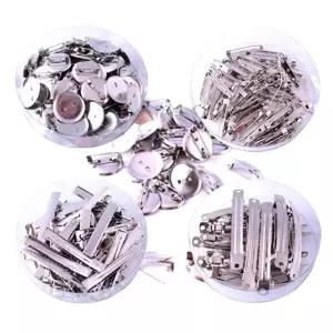 (무료배송) 만들기핀 원형 집게 일자 자동 머리핀재료-통포장