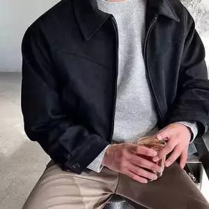 데일리 남자 블루종 자켓 캐주얼 남성 간절기 자켓 스웨이드 가을