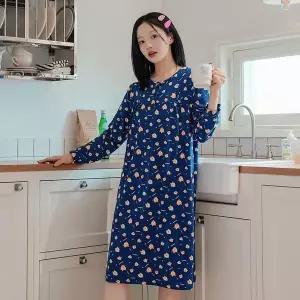 [하프클럽/]핫복구잠옷원피스 스카프시바