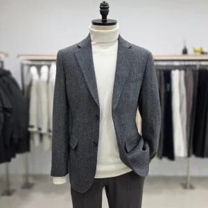 [레노마 옴므]23FW 스텐다드 모실크 블랜딩 캐쥬얼 콤비 자켓 RPHMCJ53A 다크그레이M08