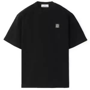 [스톤아일랜드]26SS 스톤 워싱 가슴패치 반팔티 블랙 L1S152100030 S0115 V0029