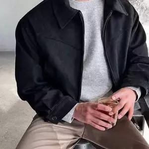 데일리 남자 블루종 자켓 캐주얼 남성 간절기 자켓 스웨이드 가을