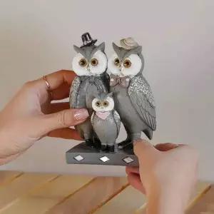 부엉이가족장식 MFX645M8 실내장식소품 부엉이 장식품