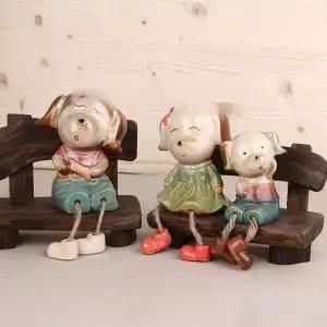 멍멍이네 PCL374R0 가족 소품인형(3P)