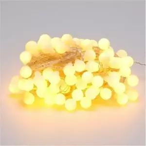 LED BEB918F0 크리스마스트리 앵두볼 전구96구 투명선 황색