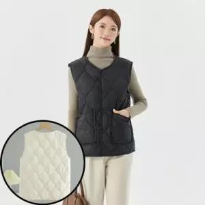 [라일리여성의류] Rly 따뜻한조끼 코트 보온 겨울 초경량 점퍼