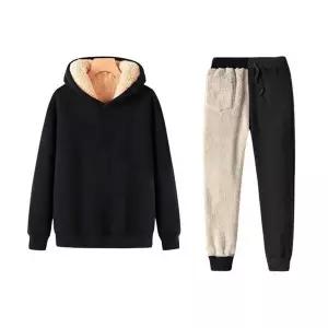 [하프클럽/]남자 무지 스타일 양털 트레이닝 세트 고품질 조거팬