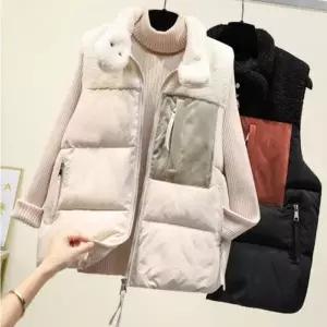 여성 여자 베스트 롱패딩 패딩조끼 숏 점퍼 가을 후리스 여성 의류 빅사이즈 자켓 겨울 양털조끼 양털