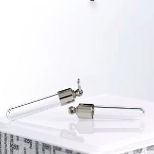 스테인레스 스틸 유리 화장 실린더 튜브 Urn 펜던트 기념 목걸이 홀더 쥬얼리