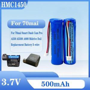 HMC1450 500mAh 3.7V 리튬 배터리 70mai 대시캠 프로 차량 비디오 레코더 교체용 DVR 액세서리