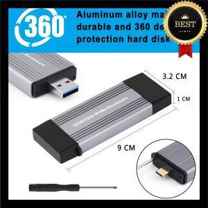 NVME 케이스 인클로저 M.2 에서 USB3.1 Gen 2, 10Gbps 알루미늄 A 타입 C 외장 SSD, M, + B 키 2230 2242