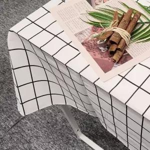 화이트 체크 방수 테이블보 M 식탁보 방수테이블보 방