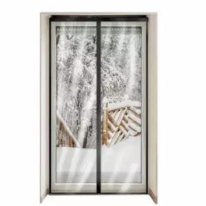 자석 비닐커튼 블랙 100x210 현관문바람막이 방풍커텐