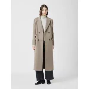 [CC콜렉트](센텀시티점)밍크 블렌드 더블 브레스티드 롱 코트_C254MSG564