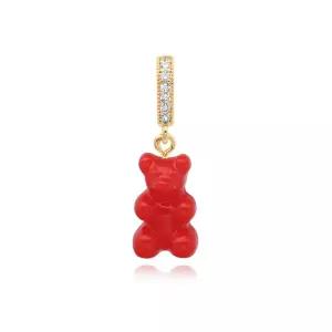 크리스탈헤이즈 노스텔지아 베어 파베 상그리아 골드 펜던트 참