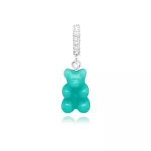 크리스탈헤이즈 노스텔지아 베어 파베 미코노스 블루 실버 펜던트 참