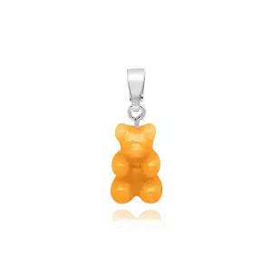 크리스탈헤이즈 노스텔지아 베어 클래식 택시 옐로우 실버 펜던트 참