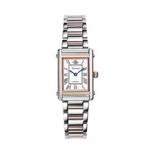 [신세계라이브쇼핑]로즈몽 RS68-04MT 노스탤지아 스퀘어 콤비 여성 메탈 손목 시계