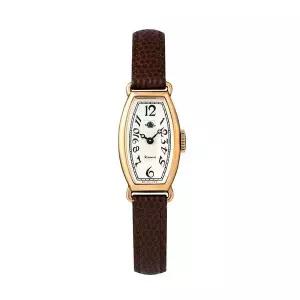 [신세계라이브쇼핑]로즈몽 KR2-14K 캐럿 컬렉션 여성 라운드 가죽 손목 시계