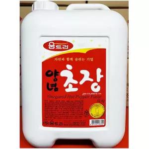 대용량 초장 13K 회 초고추장 소스 안매운 말통 업소