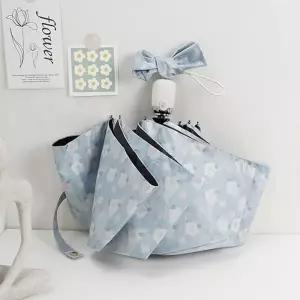 (제품선택 210T 3단 자동 우양산(스카이벚꽃))레인플래닛 암막 UV차단 3단스카이 벚꽃 자동 우산 우양산