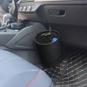 (옵션 접이 차량용 휴지통(블랙))차량용 접이식 휴지통 쓰레기통