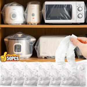 1050PCS 일회용 초대형 먼지 커버 주방 기기 팬 밥솥 전자  범용 투명