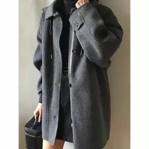 [하프클럽/예쎄](예쎄) 후드 디테일 하프 모직 코트(S5WCT088A)